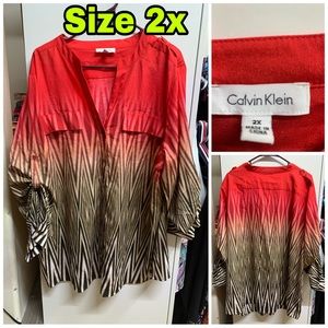 2x plus size blouse